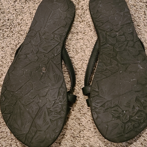 Volcom women's lookout sandal black, size 6 - Picture 4 of 7